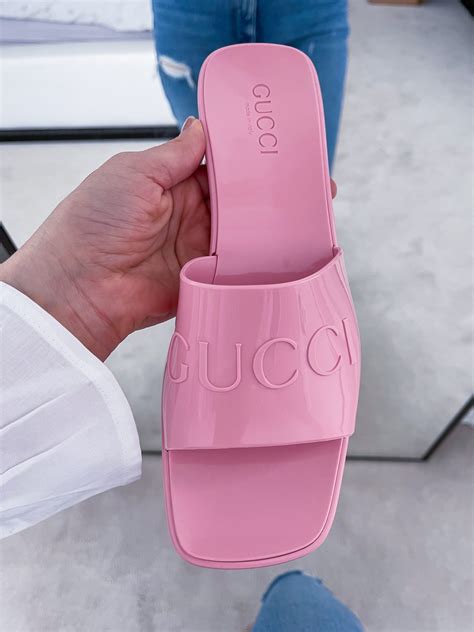 gucci jelly samdals|gucci unisex sandals.